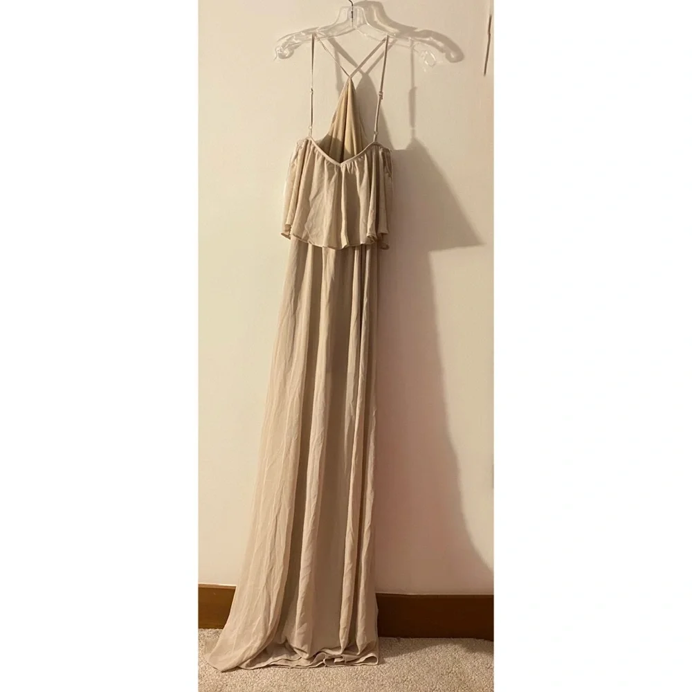 Show Me Your Mumu Rebecca Ruffle Maxi Dress XS - Picture 3 of 6